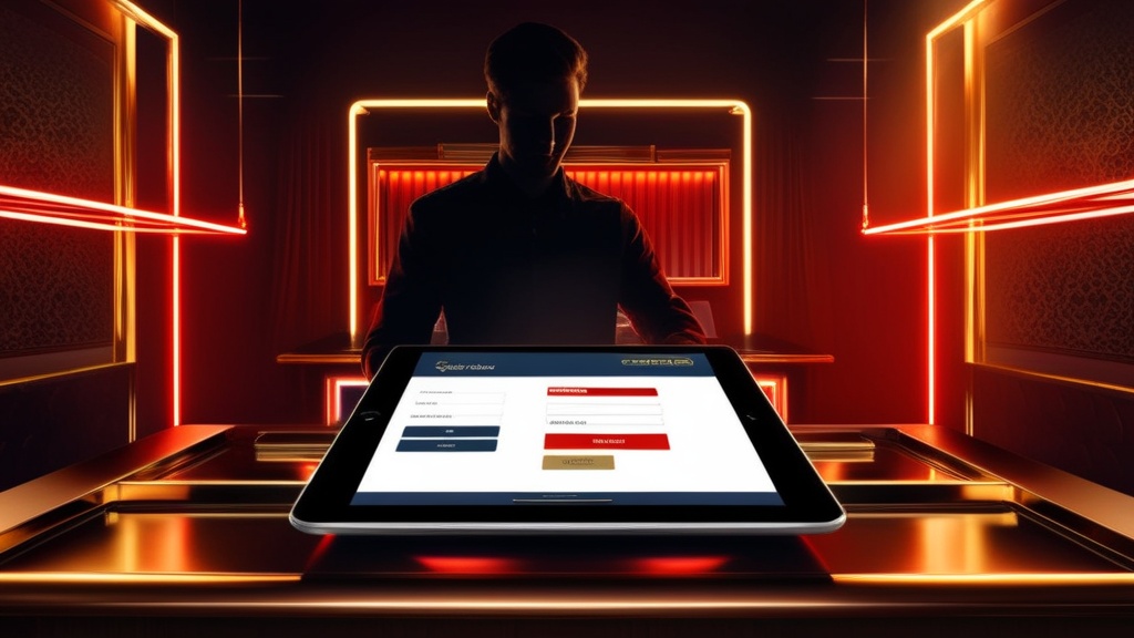 Formulário de registo Posido com botão de sign up num cenário de casino